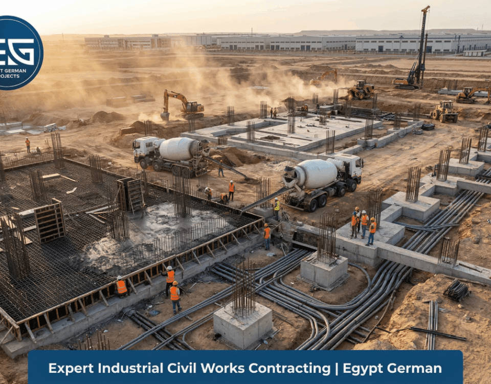 Expert Industrial Civil Works Contracting | Egypt German