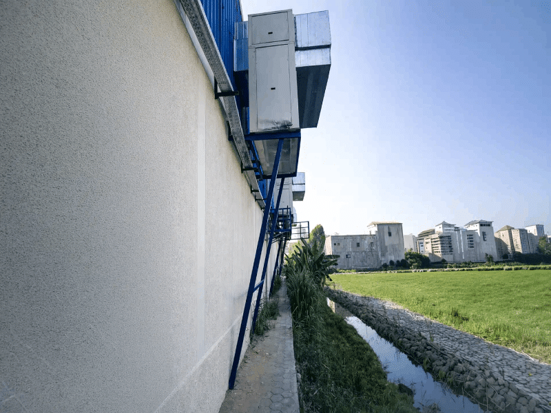 Initial site preparation and excavation for the Al-Awayed industrial project in Alexandria, Egypt, highlighting the civil engineering challenges of building on coastal terrain.