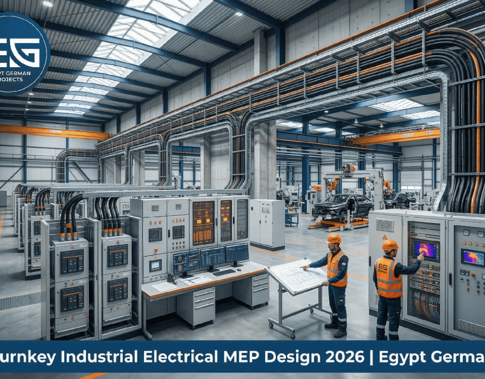 Turnkey Industrial Electrical MEP Design 2026 | Egypt German